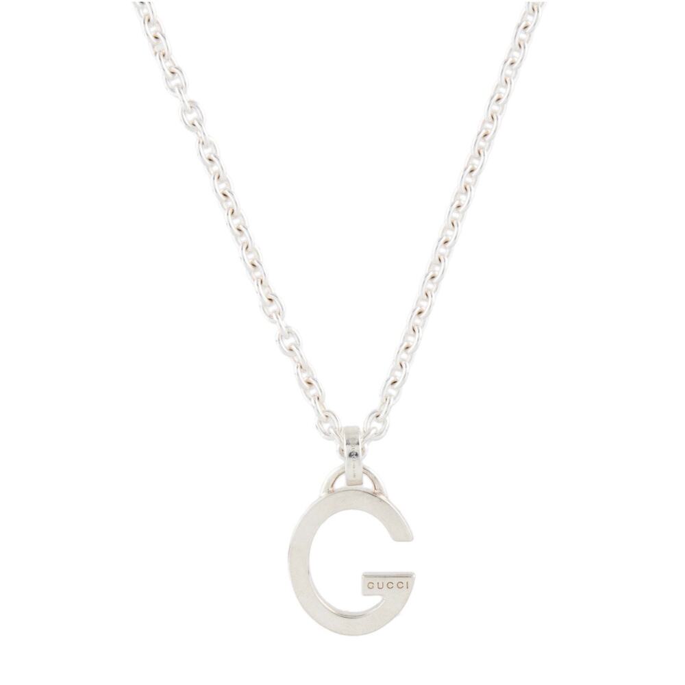 Gucci G pendant silver necklace